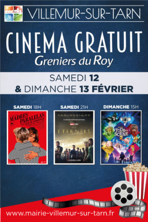 Cinéma gratuit : prochaines séances les 12 et 13 février 2022