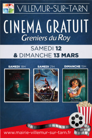Cinéma gratuit : prochaines séances les 12 et 13 mars 2022