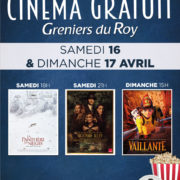 Cinéma gratuit : prochaines séances les 16 et 17 avril 2022