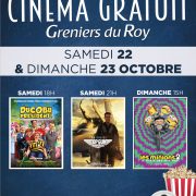 Cinéma gratuit : prochaines séances les 22 et 23 OCTOBRE 2022