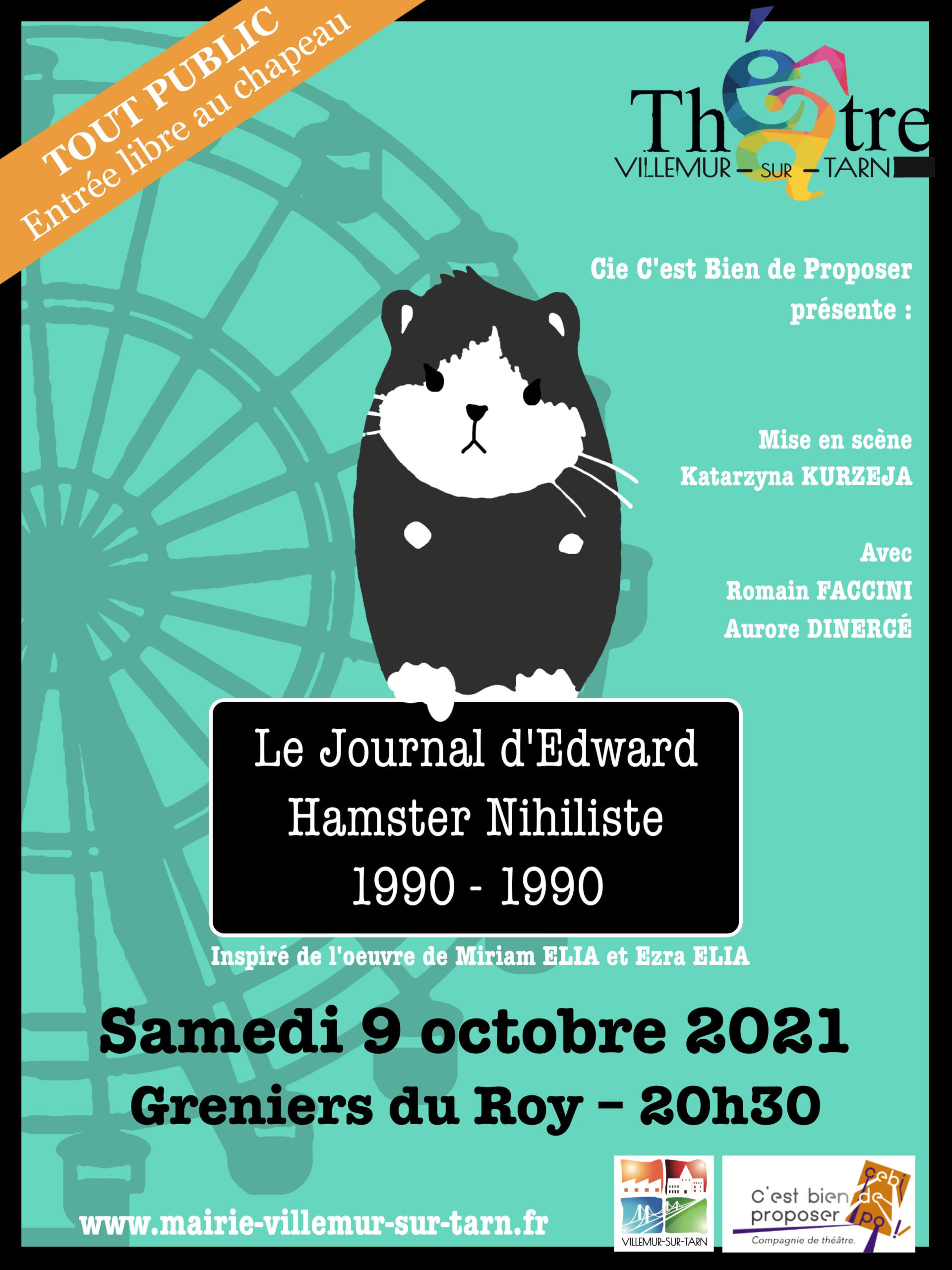 Un hamster aux Greniers du Roy ! Samedi 9 Octobre