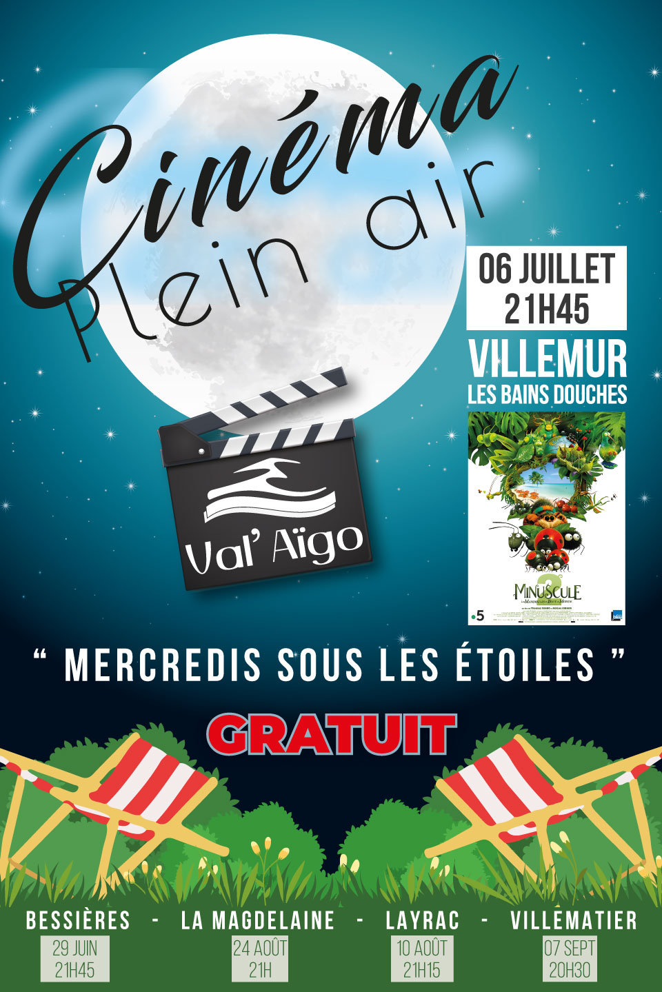 Cinéma en plein air : Mercredis sous les étoiles