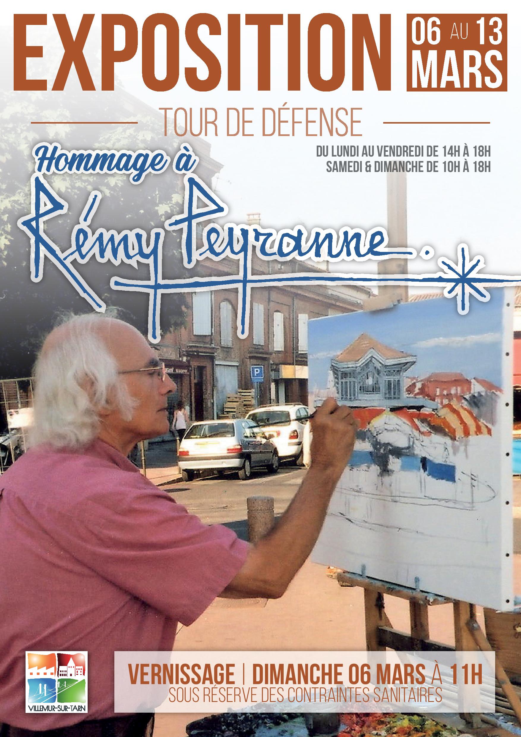 Exposition de peintures  « Hommage à Rémy Peyranne » | du 06 au 13 mars 2022 | Tour de Défense