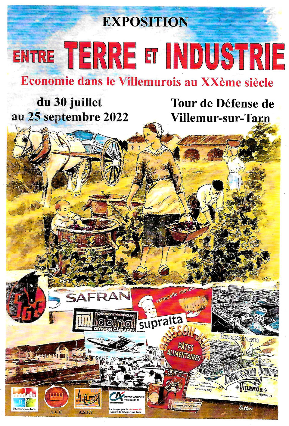 EXPOSITION SUR LE PATRIMOINE : ENTRE TERRE ET INDUSTRIE – du 30 juillet au 25 septembre 2022