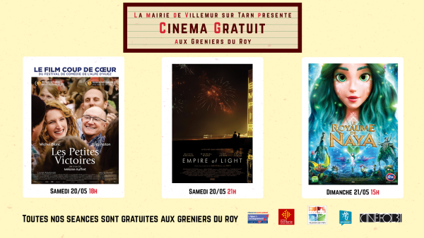 Programmation cinéma de mai