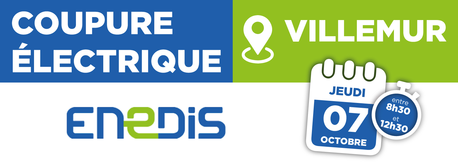 Coupure électrique 07/10/2021 – Villemur