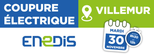 Coupure électrique 30/11/2021 – Villemur